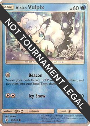Image of Alolan Vulpix (21/145) (Infinite Force - Diego Cassiraga) [World Championships 2017]