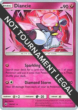 Image of Diancie (94/147) (Infinite Force - Diego Cassiraga) [World Championships 2017]