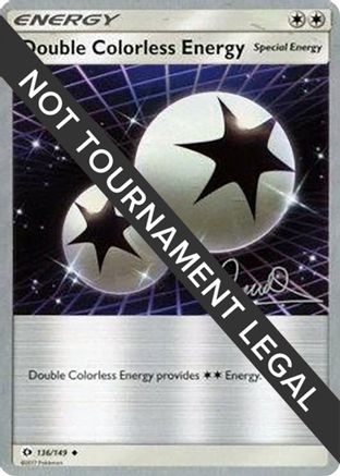 Image of Double Colorless Energy (136/149) (Infinite Force - Diego Cassiraga) [World Championships 2017]