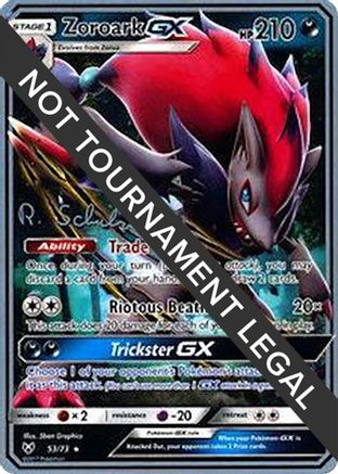 Image of Zoroark GX (53/73) (Victory Map - Robin Schulz) [World Championships 2018]