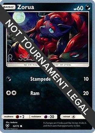 Image of Zorua (52/73) (Victory Map - Robin Schulz) [World Championships 2018]