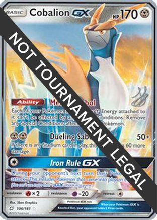 Image of Cobalion GX (106/181) (Perfection - Henry Brand) [World Championships 2019]