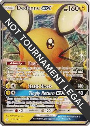 Image of Dedenne GX (57/214) (Perfection - Henry Brand) [World Championships 2019]
