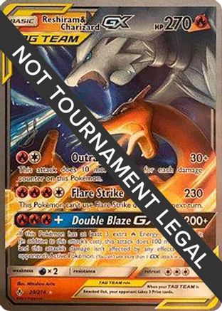 Image of Reshiram & Charizard GX (20/214) (Perfection - Henry Brand) [World Championships 2019]
