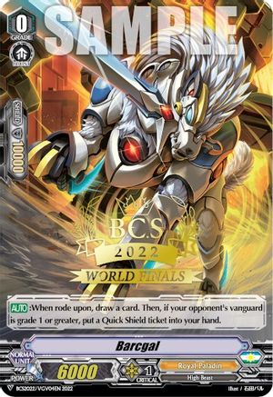 Image of Barcgal (Worlds Finals 2022) (BCS2022/VCV04EN) [Bushiroad Event Cards]