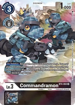 Image of Commandramon [BT4-063] (Alternate Art) [Dimensional Phase]