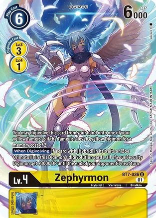 Image of Zephyrmon [BT7-036] (Alternate Art) [Dimensional Phase]