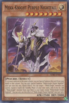 Image of Mekk-Knight Purple Nightfall [SDBT-EN017] Common