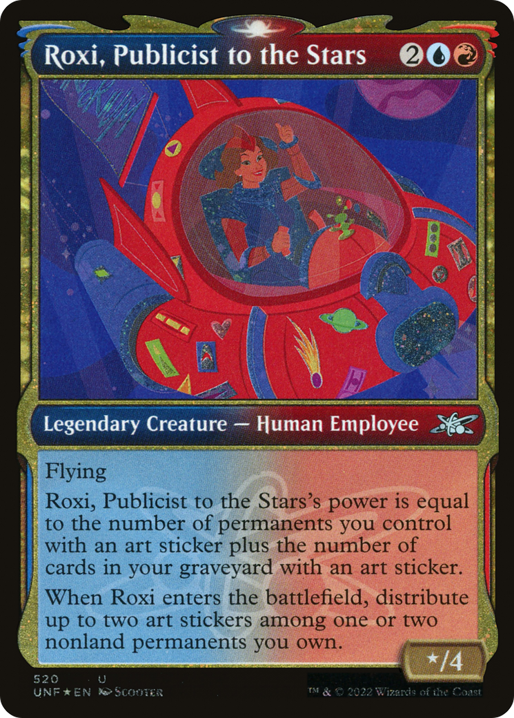 Image of Roxi, Publicist to the Stars (Showcase) (Galaxy Foil) [Unfinity]