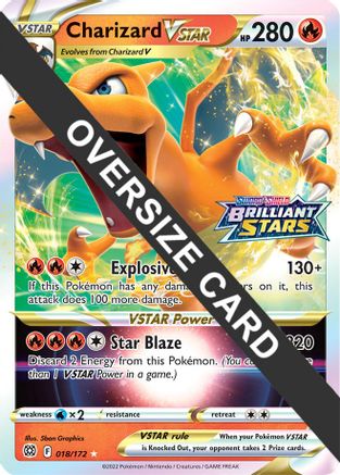 Image of Charizard VSTAR (018/172) (Jumbo Card) [Sword & Shield: Brilliant Stars]