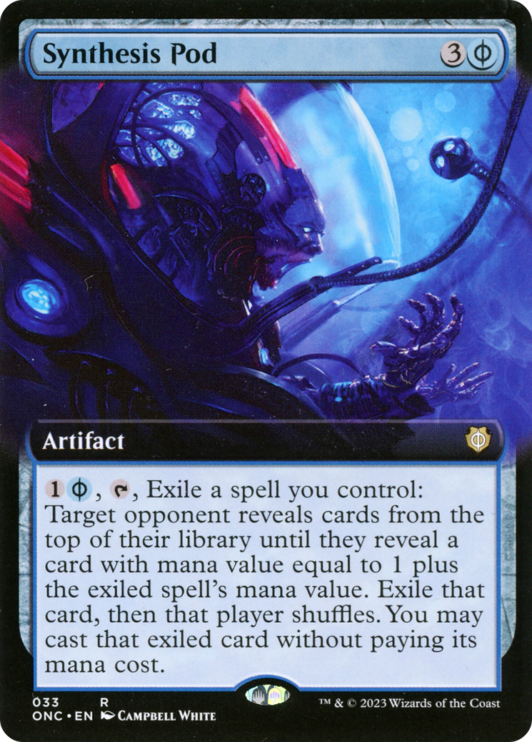 Image of Synthesis Pod (Extended Art) [Phyrexia: All Will Be One Commander]