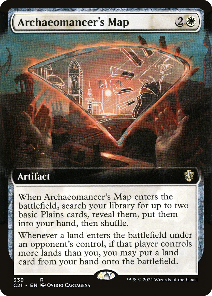 Image of Archaeomancer's Map (Extended Art) [Commander 2021]