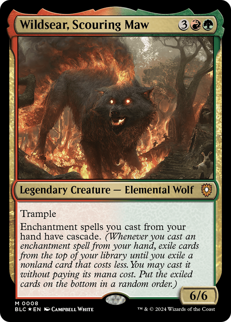 Image of Wildsear, Scouring Maw [Bloomburrow Commander]