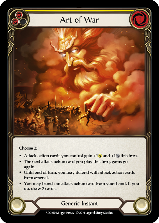 Image of Art of War [ARC160-M] (Arcane Rising)  1st Edition Rainbow Foil