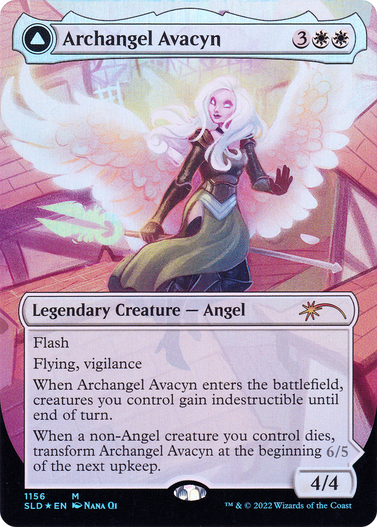 Image of Archangel Avacyn // Avacyn, the Purifier (Borderless) [Secret Lair: From Cute to Brute]