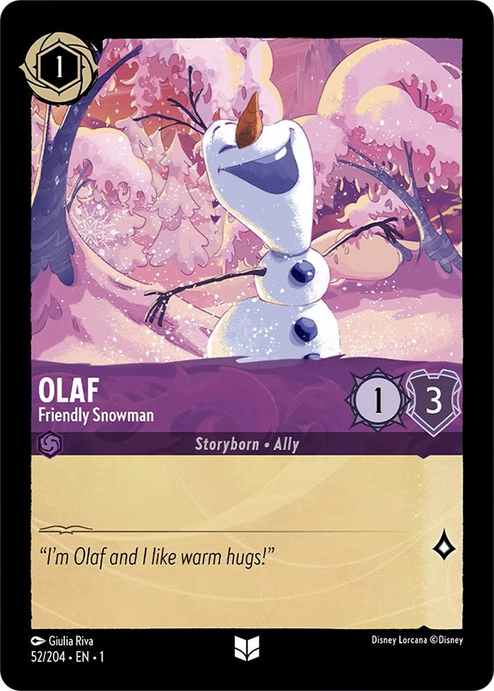 Image of Olaf - Friendly Snowman (52/204) [The First Chapter]