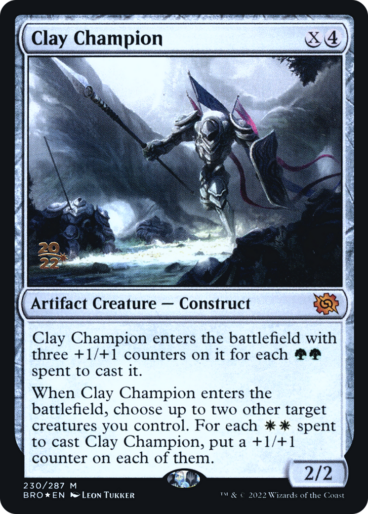 Image of Clay Champion [The Brothers' War Prerelease Promos]