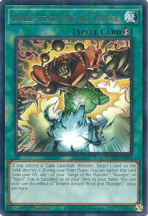 Image of Double Attack! Wind and Thunder!! [MAZE-EN008] Rare