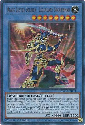Image of Black Luster Soldier - Legendary Swordsman [MAZE-EN011] Ultra Rare