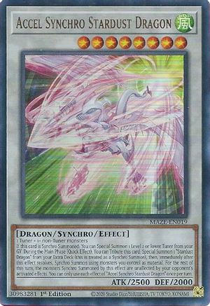 Image of Accel Synchro Stardust Dragon [MAZE-EN019] Ultra Rare