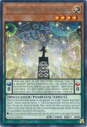 Image of Performapal Duelist Extraordinaire [MAZE-EN024] Rare