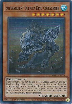 Image of Superancient Deepsea King Coelacanth [MAZE-EN036] Super Rare