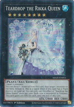 Image of Teardrop the Rikka Queen [MAZE-EN053] Collector's Rare