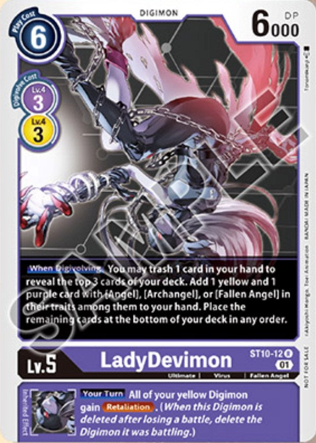 Image of LadyDevimon [ST10-12] (Tamer Goods Set Angewomon & LadyDevimon) [Starter Deck: Parallel World Tactician Promos]