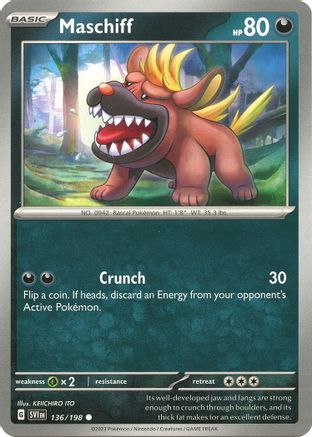 Image of Maschiff (136/198) [Scarlet & Violet: Base Set]