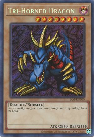 Image of Tri-Horned Dragon (25th Anniversary) [LOB-EN000] Secret Rare