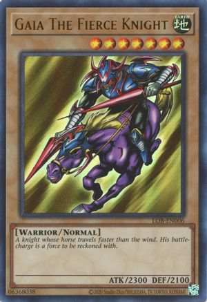 Image of Gaia The Fierce Knight (25th Anniversary) [LOB-EN006] Ultra Rare