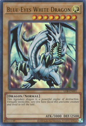 Image of Blue-Eyes White Dragon (25th Anniversary) [LOB-EN001] Ultra Rare