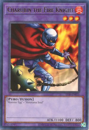 Image of Charubin the Fire Knight (25th Anniversary) [LOB-EN015] Rare