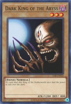 Image of Dark King of the Abyss (25th Anniversary) [LOB-EN020] Common