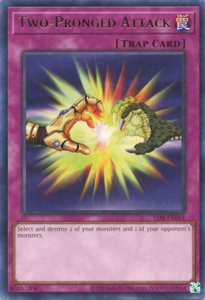 Image of Two-Pronged Attack (25th Anniversary) [LOB-EN061] Rare