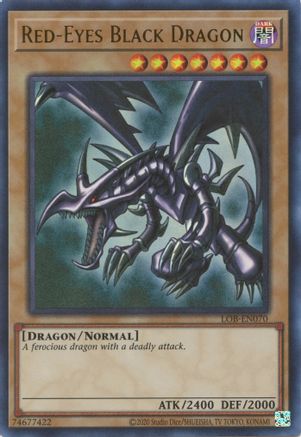 Image of Red-Eyes Black Dragon (25th Anniversary) [LOB-EN070] Ultra Rare