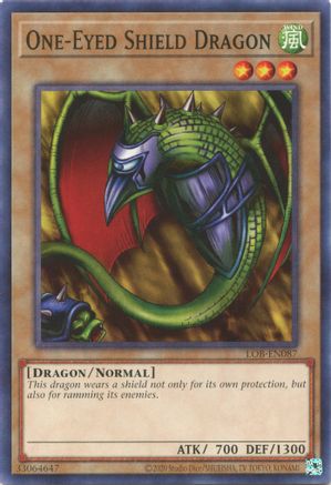 Image of One-Eyed Shield Dragon (25th Anniversary) [LOB-EN087] Common