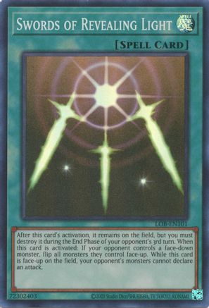 Image of Swords of Revealing Light (25th Anniversary) [LOB-EN101] Super Rare