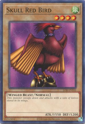 Image of Skull Red Bird (25th Anniversary) [LOB-EN105] Common
