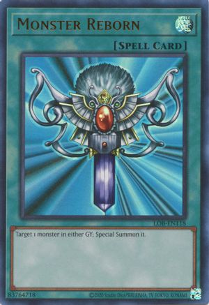 Image of Monster Reborn (25th Anniversary) [LOB-EN118] Ultra Rare