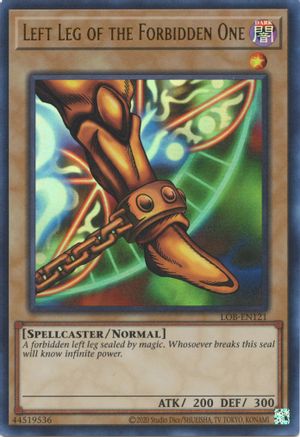 Image of Left Leg of the Forbidden One (25th Anniversary) [LOB-EN121] Ultra Rare