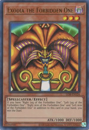 Image of Exodia the Forbidden One (25th Anniversary) [LOB-EN124] Ultra Rare