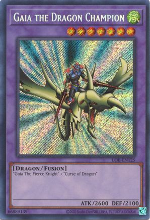 Image of Gaia the Dragon Champion (25th Anniversary) [LOB-EN125] Secret Rare