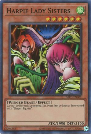 Image of Harpie Lady Sisters (25th Anniversary) [MRD-EN009] Super Rare