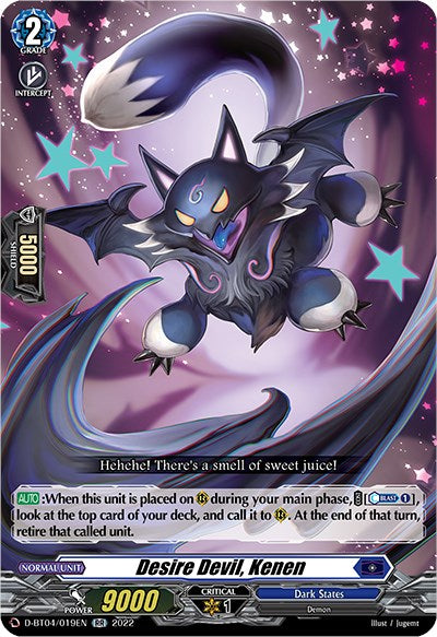 Image of Desire Devil, Kenen (D-BT04/019EN) [Awakening of Chakrabarthi]