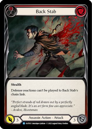 Image of Back Stab (Red) [OUT015] (Outsiders)