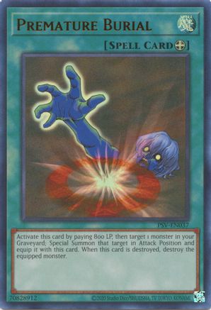 Image of Premature Burial (25th Anniversary) [PSV-EN037] Ultra Rare