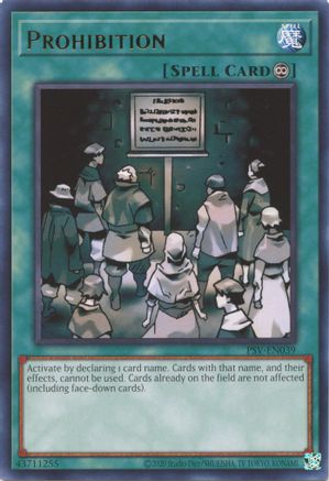 Image of Prohibition (25th Anniversary) [PSV-EN039] Rare