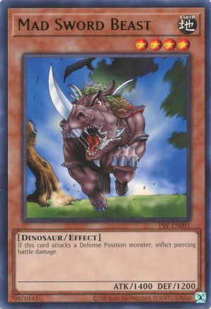 Image of Mad Sword Beast (25th Anniversary) [PSV-EN091] Rare
