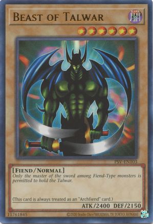 Image of Beast of Talwar (25th Anniversary) [PSV-EN103] Ultra Rare